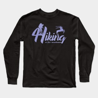 hiking hill top adventure Long Sleeve T-Shirt